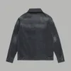 BLCG Lencia denimjacka Mens och kvinnor Coat Casual Cotton Turn-Down Collar Long Sleeve Denim Bomber Jackets för Man 12000