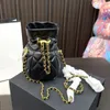 10A Mode Frauen Bag Draw String Luxus Vase Bag Eimer Handtasche Designer Crossbody Single -Ketten -Bag -Taschen Schulter Metall Mini Metall Clutc Chra Chra