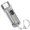 Mini Portable LED Lampes de poche Ultra Bright Pocket Keychain Torch Lampe Lantern USB Charge étanche Éclairage de camping extérieur