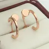 Luxury 18k guldörhängen örhängen nagelstum örhängen för kvinnor utsökt enkel fi diamd hoop lady moissanite earrin v3j1#