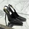 Femmes hautes talons luxury lee miroir en cuir y5l Designer sandales à talons hauts diapords glissades slipper slim fit talons hauts chaussures de balle