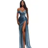 2023 Elegant Off Bounder Prom Hobe une ligne Backless Sexy Crystal Split Side High Sexy Evening Robes BC10944 GB1202X3 273S