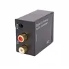 Toslink coaxial optique numérique à un convertisseur audio RCA L / R analogique de 3,5 mm Jack 2 / RCA avec câble optique / USB et adaptateur d'alimentation