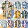 Herren Hawaiian Shirt Retro Druck SingleBreastd Beach Shortsleeved T -Shirt Sommer Holiday Masquerade Kleidung 240506