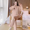 Sandwich Air Cotton Oversized postpartum kleding herfst en winter, drielaagse warmte voor zwangere vrouwen, verpleegkundige pyjama's