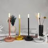 Lâmpadas de mesa Luzes criativas de lâmpada de vela