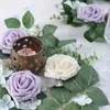 Decoratieve bloemen Kunstmatige rozen kijken Wedding Bouquets Centerpieces Bridal Shower Party Home Decor PE 25PCS