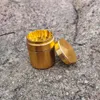 Premium -Raucher -Tabakherb Mühle Kräuter 3 -Stück mit 92 ml großer Metall -Stash -Jar -Aluminium -Tabakschleife Rauchzubehör LL