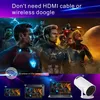 Projecteurs Salange Hy300 Projecteur Style gratuit adapté à Samsung Xiaomi Android WiFi Home Theatre 720p Outdoor 1080p 4K Prise en charge HDMI USB J240509