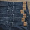 Широкие штаны для ног Маденом 115 унций темно -синие джинсы Негабаритный для мужчин от 28 до 36 мешковатых прямых брюк 240430