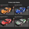 1 18 Small Drop Resistant Alloy Stunt Drift Racing Car with Water One-click Spray 2.4G High-speed Remote Control Car Kids Toys 240509