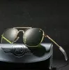 Sunglasses With Case Aviation AO Men Designer Sun Glasses For Male American Army Military Optical Glass Lens Carton3459914