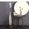 Vasi Minimalismo Bianco Ceramico Vaso Desaggio Decorazione Artificiale Fiori di fiori Porcela della bottiglia snella creativa