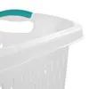 27 Scheffel Wäscherei Korb Kunststoff weißer Set von 3 Organisator -Organisationen Juguetes2675 x 2000 1588 Zoll 240510
