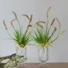 Fleurs décoratives Grass à la foxmand plantes artificielles gog's queue jardin de mariage décoration à la maison décor à la maison plantas artificiels artificiels