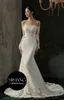 Designer 2024 NYHETS SOLE Sjöjungfru Light Wedding Dress Elegant Bride Bateau Sweep Train Dress