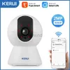 IP Cameras KERUI Wireless 2MP 3MP Tuya Intelligent Mini WiFi IP Camera Indoor Safety Home CCTV Monitoring Camera Local Delivery d240510