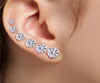 6 paires mode punk cubic oreille bijoux pour femmes cool hommes en acier inoxydable rond petite boucles d'oreilles noires blanches 38 mm5975198