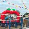 10 m Breite (33 Fuß) mit Gebläse Schöner Werbezielbogen aufblasbarer appelförmiger Bogen Red Colored Bogen Line Dekorative Eintrag für Spielplatz auf großem Rabatt