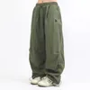 Frauenhose Ladies Hip Hop Sexy Low Taille Mieh-Riff-Back Feet Füße Solid Color Cargo Y2K Streetwear Mode Sommerkleidung