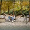 Camp Meubles Lounge Camping Hamacs Chasse Patio suspendu Baby pliing Hammcoks Tarp Sleepable Rede de Descanso Outdoor