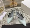 Top quality Silver buckle leather Silk Pointy toes slingback sandals pumps heel Kitten heels Dress shoes Stiletto heels Luxury designer shoes Dinner Office shoes sl