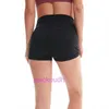 LUL Designer confortable pour femmes Sports Cycling Pantalons Yoga Shorts Suit Shorts Femmes Haute Haute Soulevant un émouateur respirant