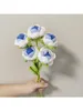 Dekorativa blommor 1 PC Rose virkning Flower Artificial Hand Sticked For Bride Party Decor Homemade Festival Presents