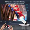 Projecteurs adaptés à 4K Android 11 Hy300Plus A20 5G WiFi Native 1280 x 720p Home Theatre Outdoor Portable Mini Projecteur Smart TV J240509