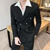 # 1 Designer Fashion Man Suit Blazer Vestes Coats pour hommes Stylist Lettre broderie à manches longues Casual Party Mariage Blazers M-3XL # 83
