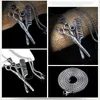 Подвесные ожерелья винтажные панк -стиль титановые стальные ножницы Приборы парикмахерские для мужчин рок
