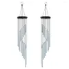 Dekorative Figuren 18 Röhren Wind Chimes Gartendekoration Outdoor DZWonek Wietrzny Zimmer Dekor Chinesische Hom Boho Metall Wandkunst