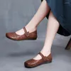 Lässige Schuhe Koznoy 1,5 cm echtes Leder Hollow Neuheit Ethnische Frauen Moccassin Soft Solen Flats Haken -Laibers Sommerrunde Zehen Comfy