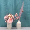 Vasen rosa Regenbogensimulation Perlenoberfläche Keramik Vase für Wohnzimmer Schlafzimmer Luxus Wohnkultur Blumenarrangement Kunsthandwerk Geschenk