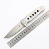 Shirogorov F95 flipper vouwmes 3,54 "D2 Satin Blade stalen handgrepen overlevingscamping tactische pocket messen hulpprogramma EDC Tools