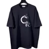 Mens Designer T-shirt Outdoor Sport Double Yarn Coton Anti Pilling Tshirt Points fragmentés Print T-shirts respirants