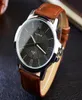 Brand Fashion Men Dress Watchs Brown Leather Strap Casual Watch Male Male Relogio Luxury Afficier Reloj Hombre1483769