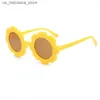 Occhiali da sole per bambini occhiali da sole giradri rotondi di girasole graziose vendute calde per ragazzi/ragazze q240410