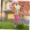 Toys de Thanksgiving Supplies Pink grandes lettres Keychain Keyring For Men Keychains Boys School Sacs Backpack APPOSIBLE SCOLOG SCOLOG OTBWH DR OT80G