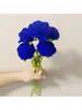 Dekorativa blommor 1 PC Rose virkning Flower Artificial Hand Sticked For Bride Party Decor Homemade Festival Presents