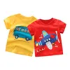 T-shirty 2 3 4 5 7 9 Summer Baby Boys Krótkie rękawowe T-shirt dziecięce bawełniane kreskówki TOPL2405