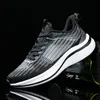 Men Women Running Shoes Comfort Lace-Up Wear-Resistant Anti-Slip Solid Grey Black Yellow Shoes Mens Trainers Sports Sneakers