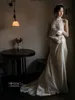 Дизайнерский новый китайский стиль кружевное атласное легкое свадебное платье легкое роскошное и высококачественное свадебное обручальное банкет и открытое платье