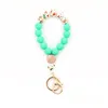 Party Favor Colorf Christmas Sile Bead Keychain Fashion Personalized Bracelet Key Ring For Women 5 Colors Drop Delivery Home Garden Fe Dhcs5