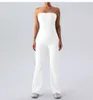 Lu Yoga BodySuit Align Jumps Cuit ight Tube Top, Beau dos, Butt Lift, Suit à saut évasé pour les femmes Lemon LL Sport Running