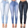 Jeans féminins vintage femmes slim fit bleu taille haute taie pantalon crayon bootcut hiver til-on skinny 2024
