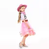 Halloween Cowgirl -kostym för barnflickan Holiday Party Princess Dress Up