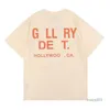 Gallary Dept Shirt Mens t Short Gallerydept à manches t-shirt t-shirt Designer Coton Round Neck Printing Lettre imprimé Femmes avec le paragraphe Summer 8046 OJDJ