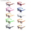 Lunettes de soleil Lovatfires 10 Pack Lunettes de soleil adaptées aux fêtes Femmes enfants Multi-couleur UV Protection en noir et blanc vert rose rouge Q240410