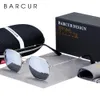 Barcur Classic Retro Reflective Sunglasses Homme Lunettes de soleil Hexagon Sunshes Metal Filear Sun Suns With Box Oculos de Sol Gafas 240510